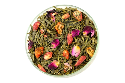 Herbata Zielona SENCHA POZIOMKOWA Orzeźwiająca z Nutą Poziomki !